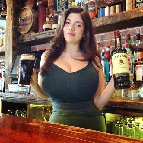 big boob bartender